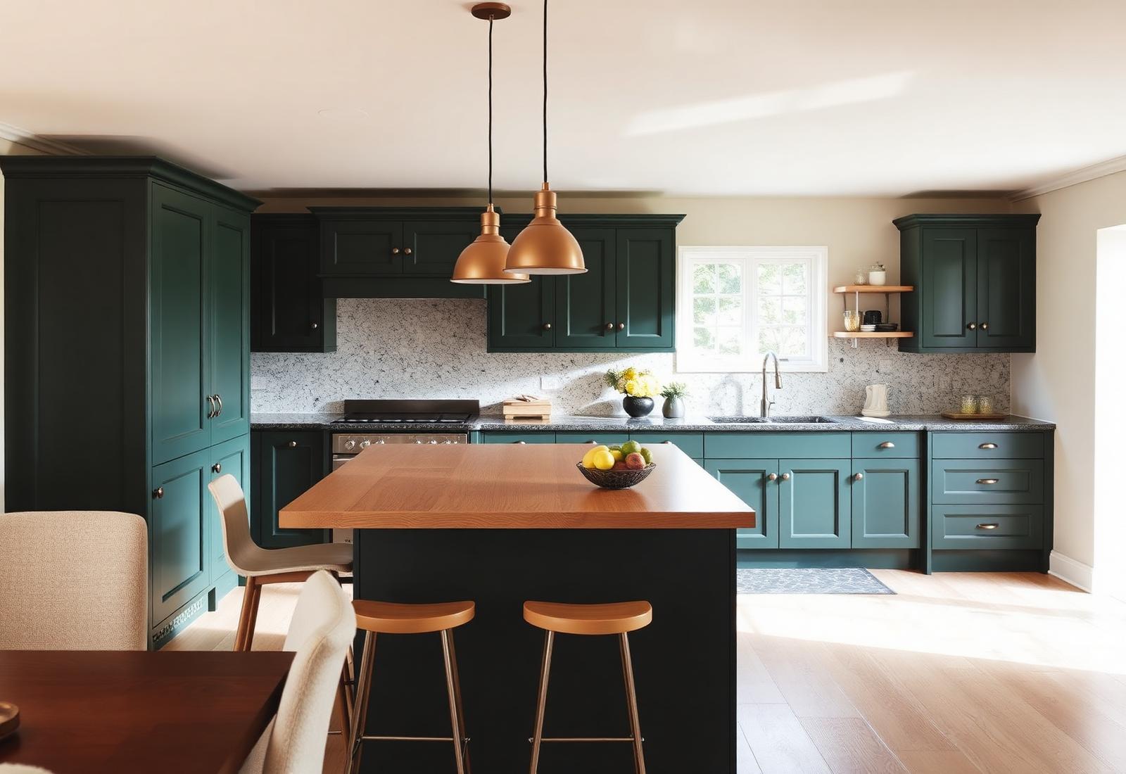 Placeholder image: kitchen storage and lighting detail